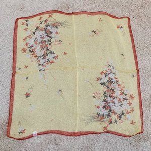 Brand New Floral Silk Square Scarf
